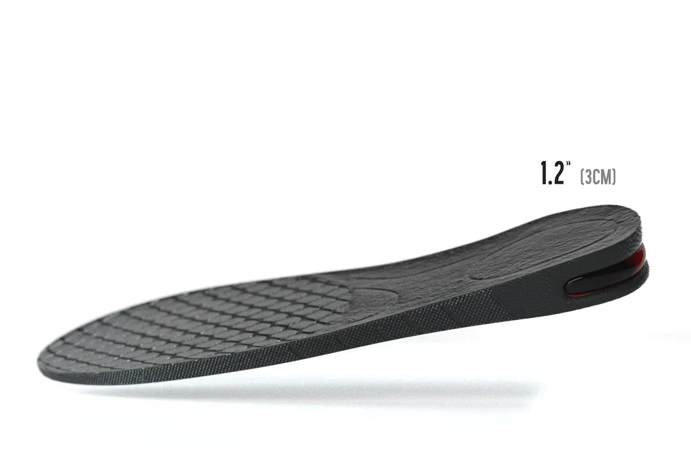 Beckett Sole Booster insole showing a cushioned, transparent design with branding detail for added height and comfort.