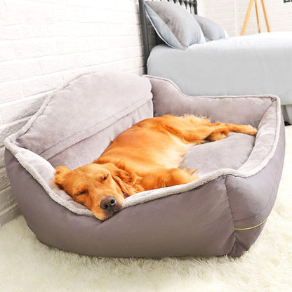 Beckett dog bed with plush fabric and cushioned sides, ideal for small to medium-sized pets to rest comfortably.
