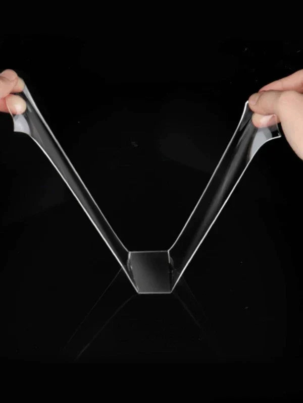 Ignisio double-sided reusable tape shown in a close-up image, highlighting its adhesive surface and flexible design for versatile use.