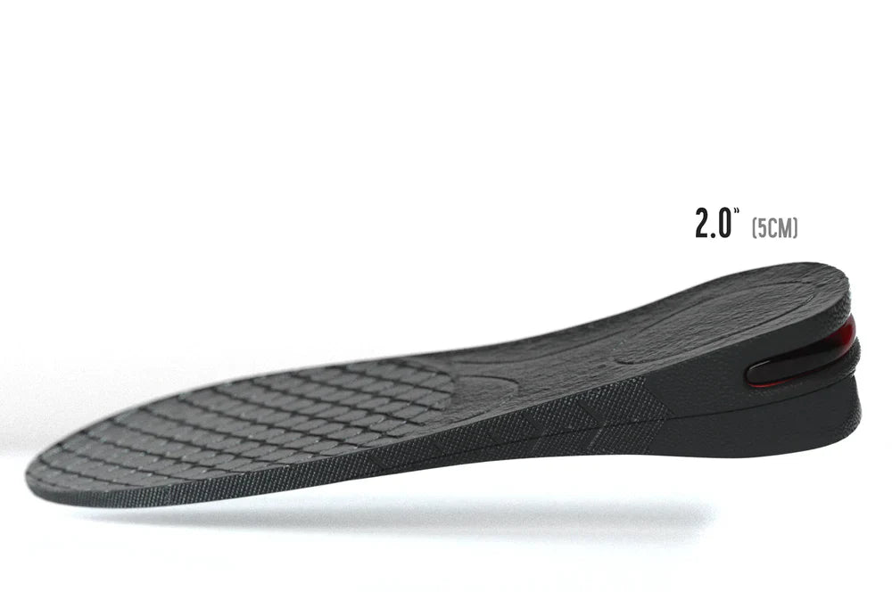 Beckett Sole Booster in black, designed to increase shoe height and comfort with a cushioned, supportive sole extension.