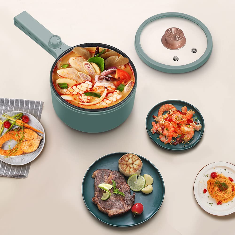 Beckett heated portable pot with digital control and stainless steel exterior, ideal for cooking and heating on the go.