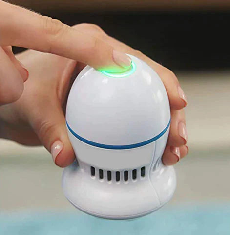 Beckett vacuum callus remover device with ergonomic handle and rotating head for gentle foot callus removal.