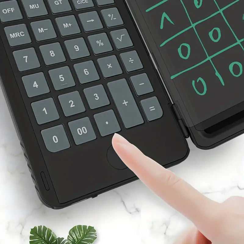 Beckett LCD calculator with digital display and numeric keypad, ideal for quick calculations and everyday use.