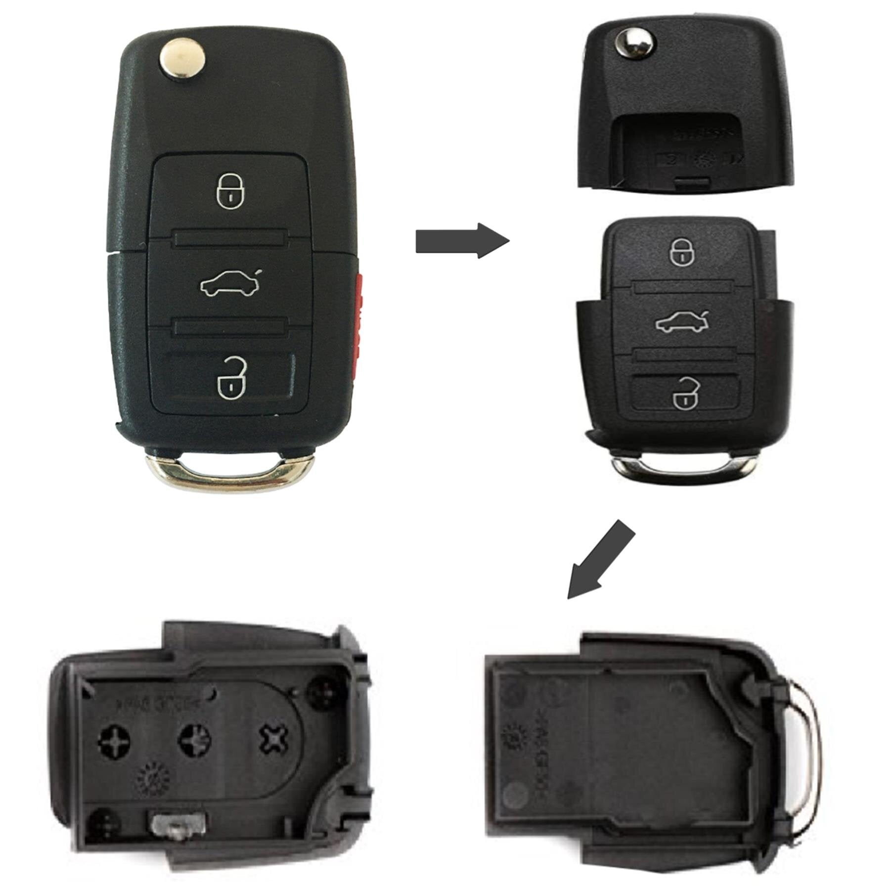 Beckett compartment car key safe with secure storage compartment for keys and small valuables inside a car.