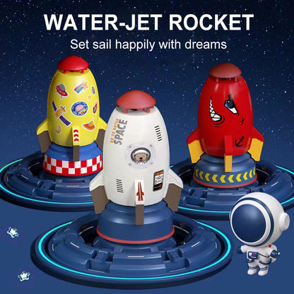 Beckett Rocket Sprinkler with adjustable spray pattern and radius, ideal for lawn watering and garden irrigation.