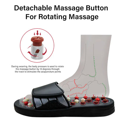 Beckett acupressure slippers with textured soles for foot massage and relaxation, designed for comfort and foot health.