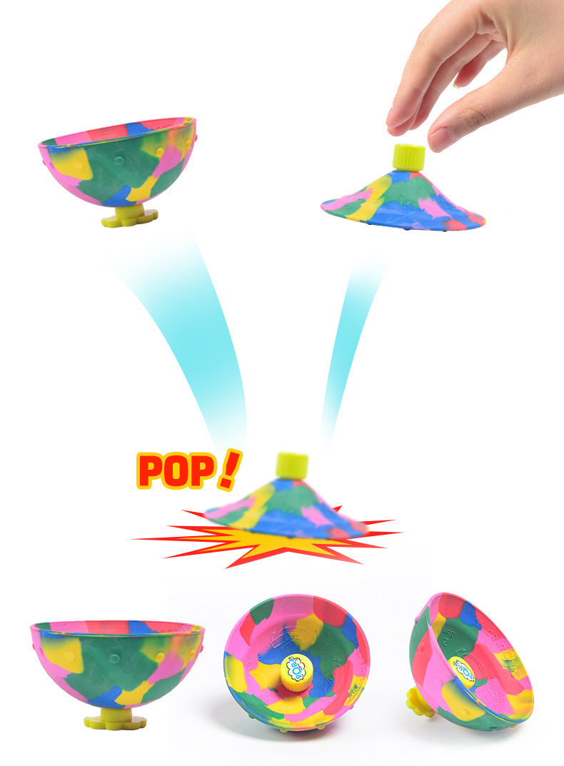Beckett Fidget Bouncer toy with colorful bouncing ball and flexible handle, designed for stress relief and sensory play.