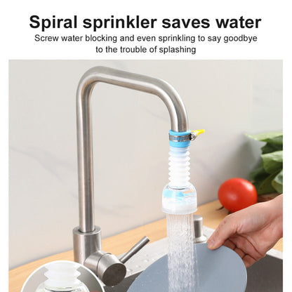 Beckett 360-degree rotation kitchen sink faucet extender installed on a modern kitchen sink for improved reach and flexibility.